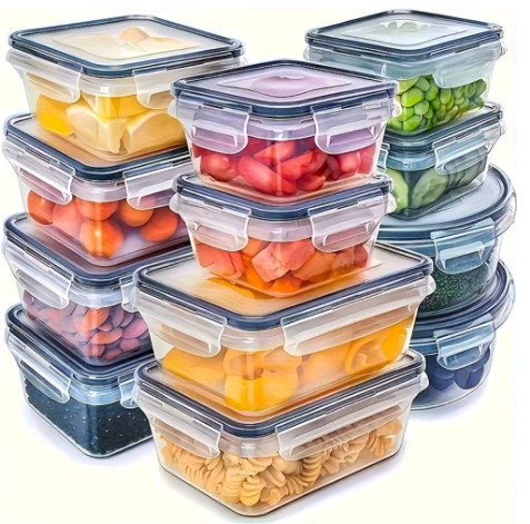 8-PC BPA-Free Airtight Food Containers